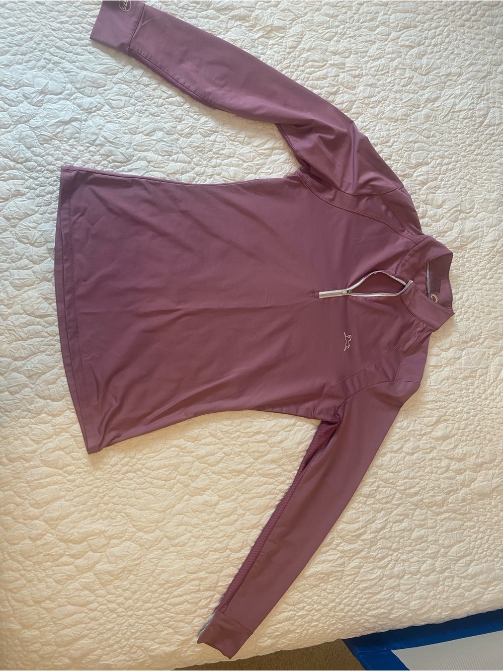RJ Classics Plum Quarter-Zip Long Sleeve Riding Top